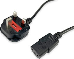 Equip IEC C13 - IEC C13 Cable 2m Μαύρο 112300