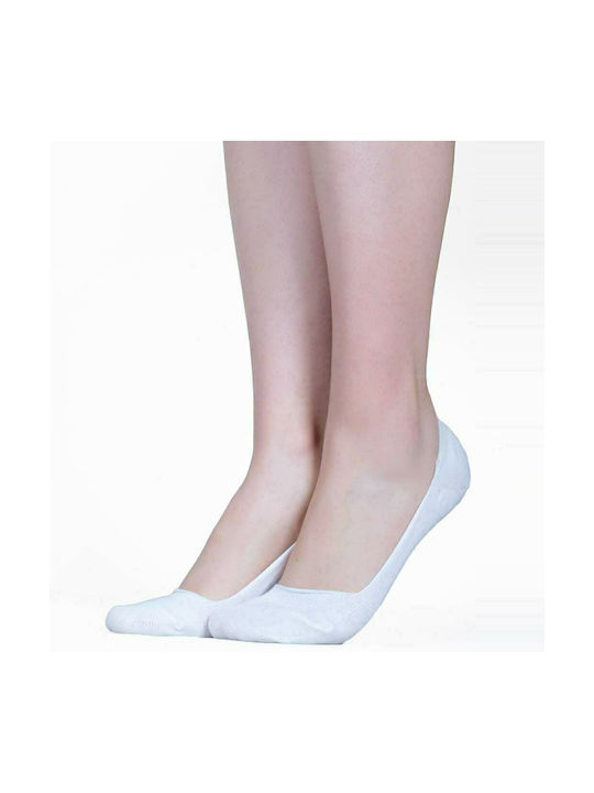 Oemen Damen Einfarbige Socken Weiß 1Pack