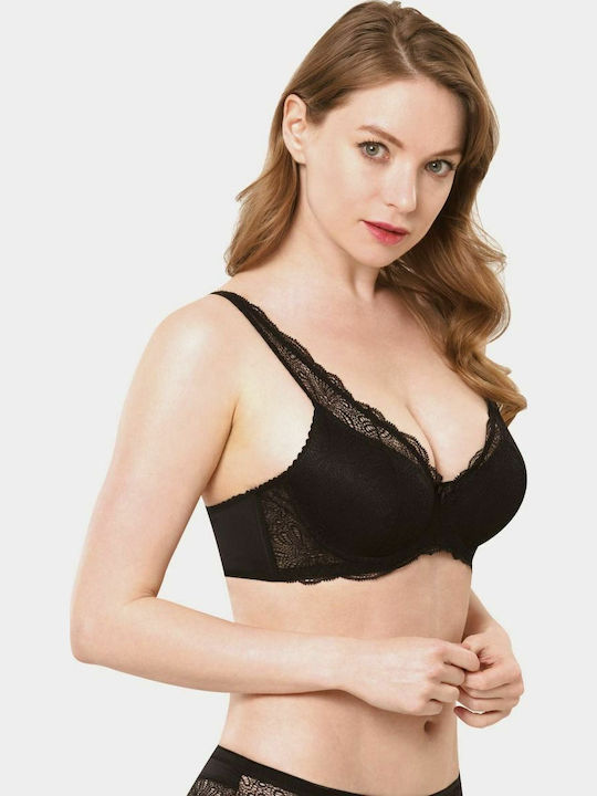 Norddiva Lingerie Μαύρο Σουτιέν χωρίς Ενίσχυση