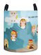 The Toy Bin Children's Laundry Basket made of Fabric Greek Mythology Blue 1pcs