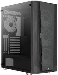 Aerocool Prism Jocuri Middle Tower Cutie de calculator Negru