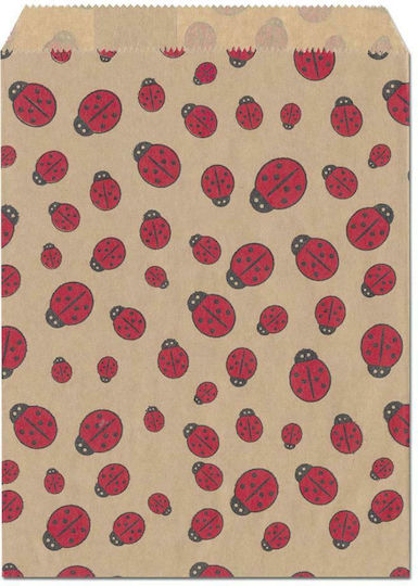 Meyco Paper Gift Bag Ladybugs Paper Bag for Gift Beige