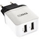 2GO Charger Without Cable with 2 USB-A Ports Whites (795999)