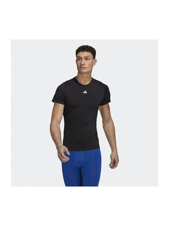 Adidas Techfit Bărbați T-shirt Sportiv cu Mânecă Scurtă Alb