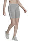 Essentials 3-Stripes Bike Training Γυναικείο Ποδηλατικό Κολάν Medium Grey Heather