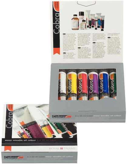 Royal Talens Cobra Oil Oil Colours Set Trial Set 20ml 6pcs