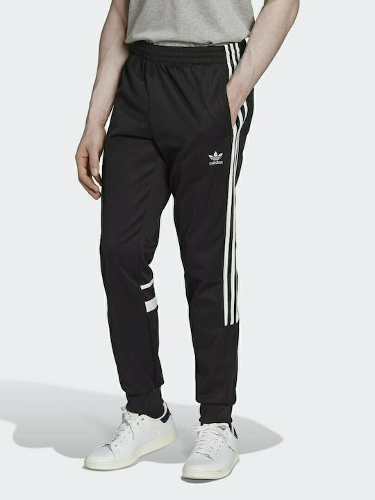 Adidas Adicolor Classics Παντελόνι Φόρμας με Λάστιχο Μαύρο