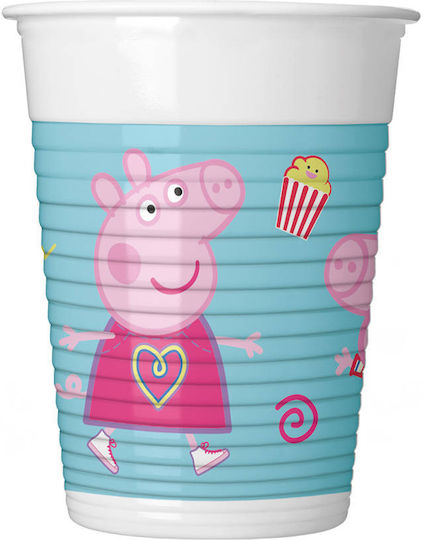 Procos Πλαστικά Ποτήρια Peppa Pig Messy Play Ποτήρι για Party 8τμχ
