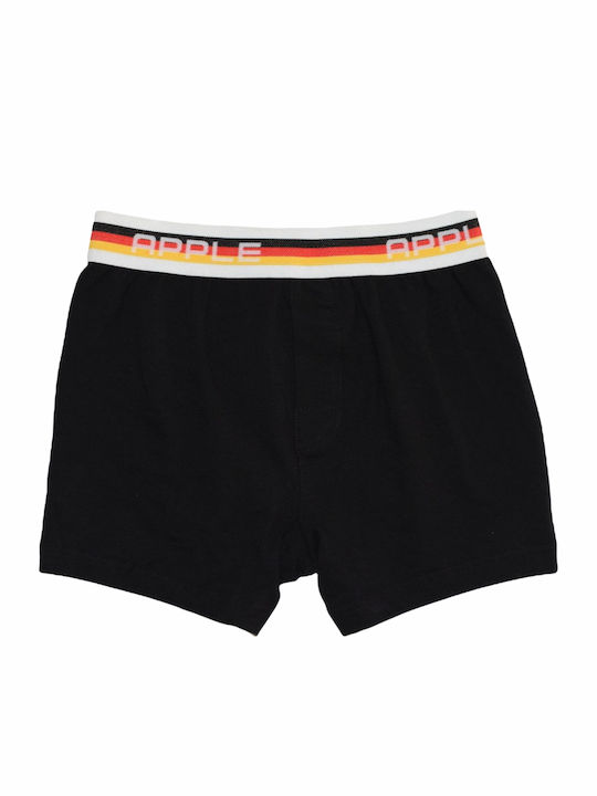 Apple Boxer Παιδικό Μποξεράκι Μαύρο/Κόκινο/Κίτρινο