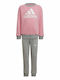 Adidas Kids Sweatpants Set Pink 2pcs