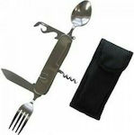 Cutlery for Camping Multi-tool with 5 Attachments & Case