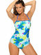 Marko One-Piece Swimsuit Floral Blue