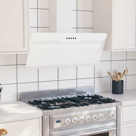 vidaXL Chimney Vent Hood 90cm White
