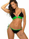 Set Bikini Τριγωνάκι Push Up Μαύρο