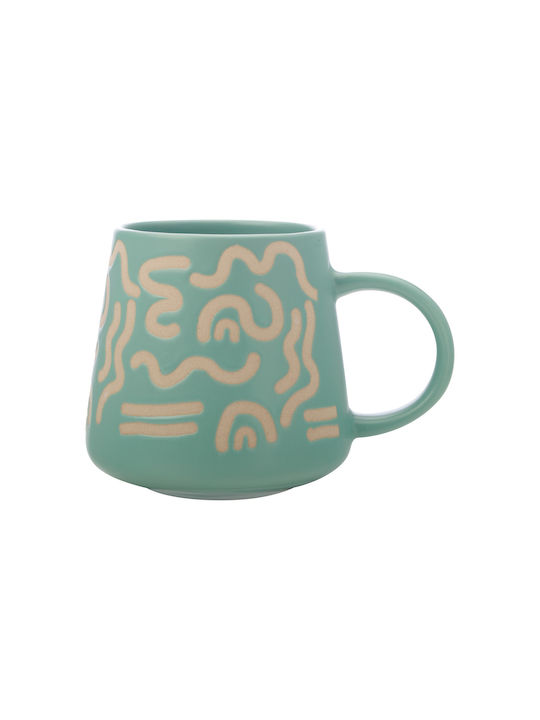 Maxwell & Williams Squiggle Mug Ceramic Green 420ml