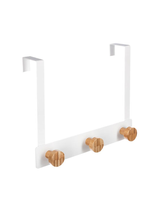 Door Hook 3 Slots Metallic 25x8.2x20cm