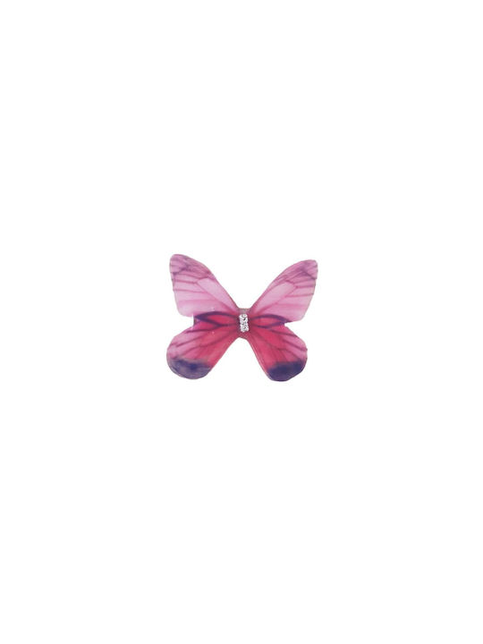 Παιδικό Clip -Κοκαλάκι μαλλιών Πεταλούδα Μωβ-Ροζ