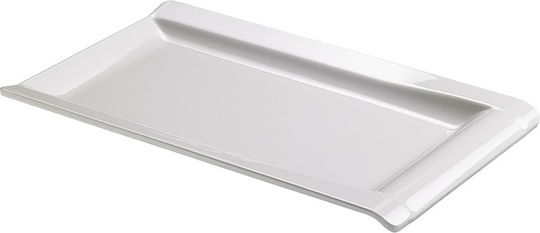 Leone Πιάτο Ρηχό Ορθογώνιο από Μελαμίνη Λευκό 33x20cm