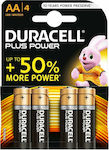 Duracell Plus Power +50% Αλκαλικές Μπαταρίες AA 1.5V 4τμχ
