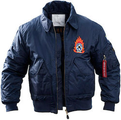 Survivors 00961 Fire Department Jacket με Κέντημα Black 00961 Survivors 00961 Fire Department Jacket με Κέντημα Black 00961
