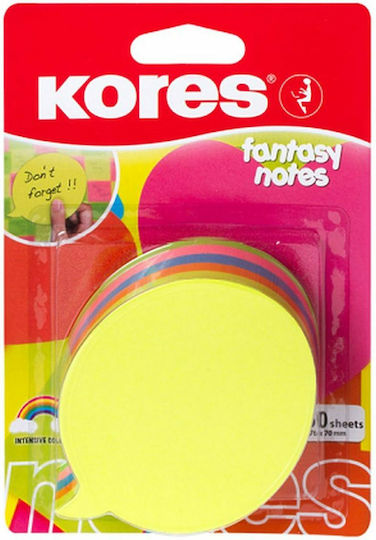 Kores Αυτοκόλλητα Χαρτάκια Σημειώσεων σε Κύβο 250 Φύλλων 7x7cm