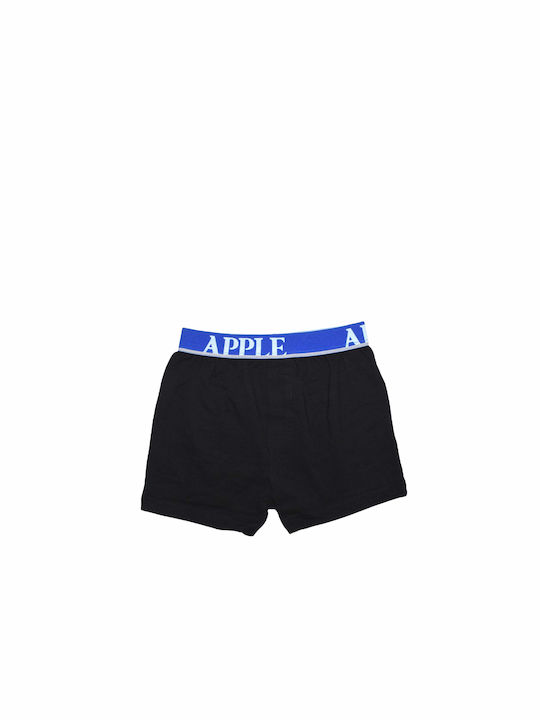 Apple Boxer Παιδικό Μπόξερ για Αγόρι σε Μαύρο/Μπλε Χρώμα 0150012