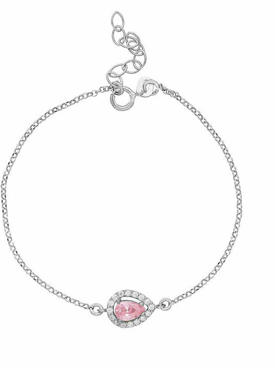 Excite-Fashion Damen Armband Rosette aus Silber mit Zirkon