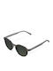 Meller Chauen Unisex Sunglasses with Gray Plastic Frame and Green Polarized Lens CH-FOGOLI