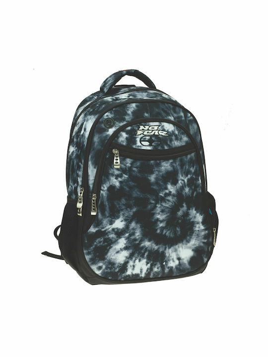 Back Me Up No Fear Tie Dye School Bag Backpack Elementary, Elementary in Black color