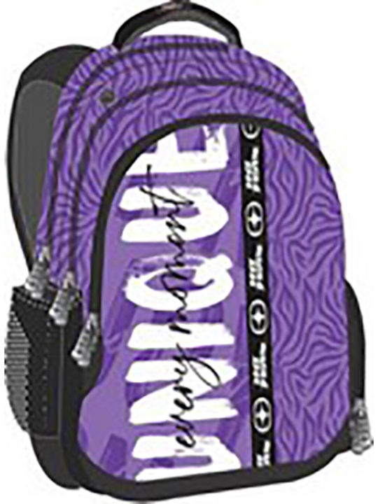 Back Me Up No Fear Unique School Bag Backpack Elementary, Elementary in Purple color