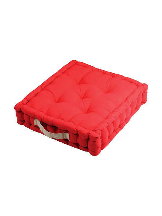 Bodenkissen S-F Duo aus 100% Baumwolle Rouge / ...
