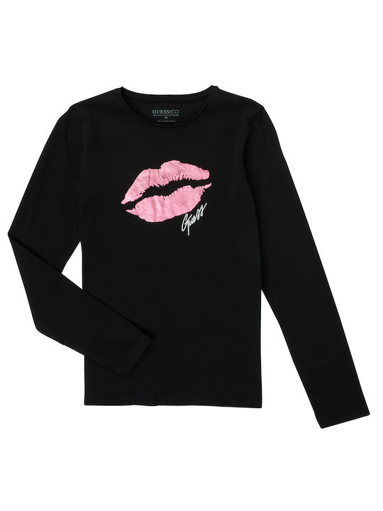 Guess Kids' Blouse Long Sleeve Black