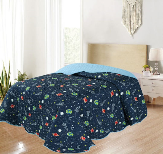 Adam Home Pătură Pentru Copii Single Albastră 160x220 cm