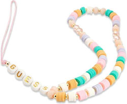 Guess Heishi Beads Λουράκι Καρπού για Κινητά Ροζ