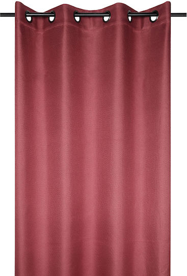 Curtain with Grommet S-F Copenhague Rouge R68937009 140x260cm