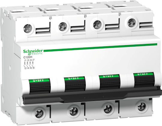 Schneider Electric Automatischer Schutzschalter 80A Vierpolig AC A9N18479