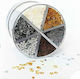 interDRUK Salt Shakers Strass 6 Designs Craft Sequin Multicolor 50gr