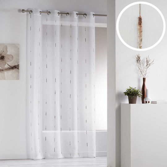 Curtain with Grommets L-C Chenilla Natural 140x260cm