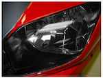 Autofolienaufkleber Kohlenstoff 100 x 30cm für Autolampen in Schwarz Farbe 1Stück
