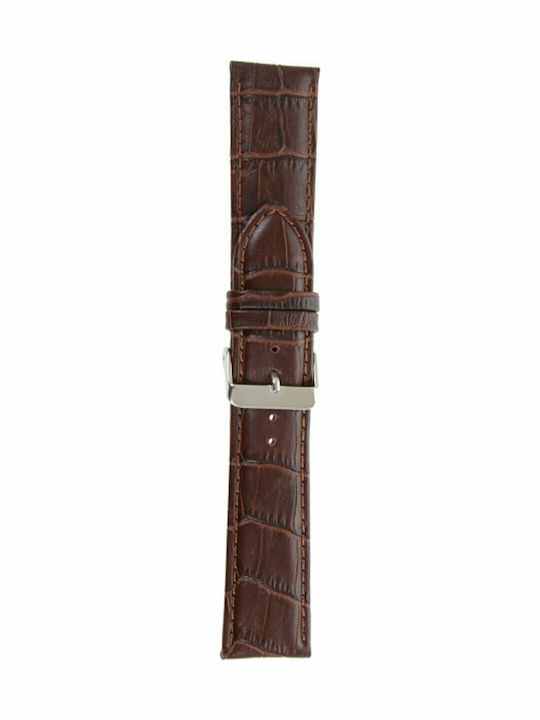 Tzevelion LR409JV-4-12 Leather Strap Brown 12mm