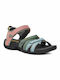 Teva Leder Damen Flache Sandalen in Mehrfarbig Farbe