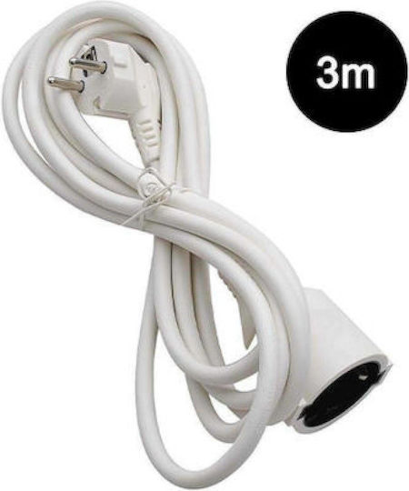 Lamtech Extension Cable Cord 3m White
