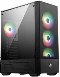 MSI MAG Forge 112R Jocuri Middle Tower Cutie de calculator cu iluminare RGB Negru