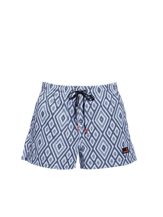 Bluepoint Men's Swimwear Shorts Light Blue with Patterns