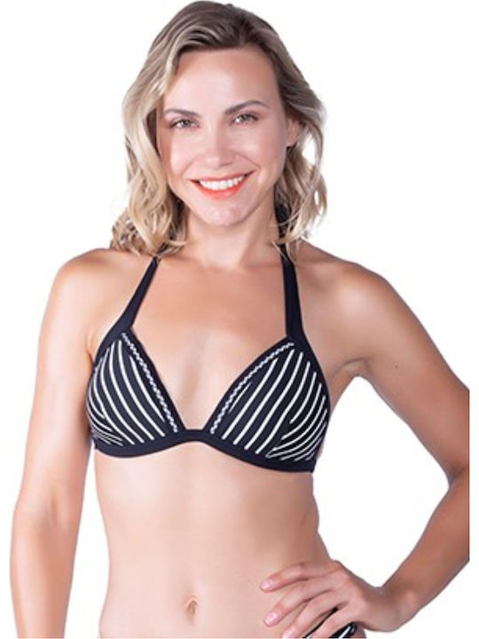 Bikini Triangle B Cup with Padding Black