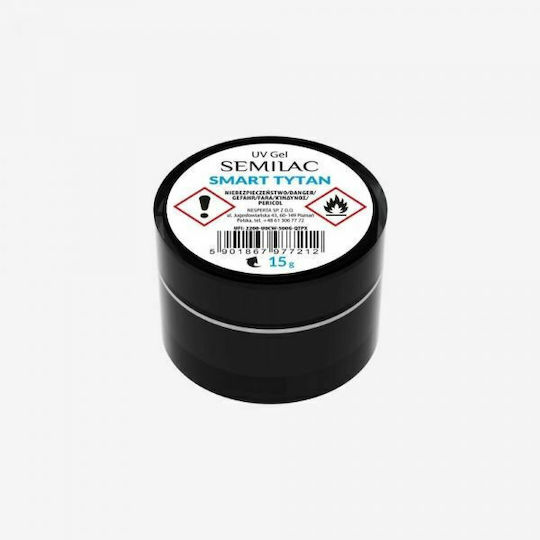 Semilac UV Gel Smart Tytan Constructor Gel Gel pentru Unghii Transparent 15ml