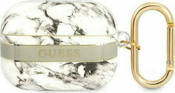 Guess Marble Strap Силиконов Калъф с Кука в Сив...