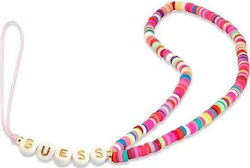 Guess Heishi Beads Wrist Strap for Mobile Pink