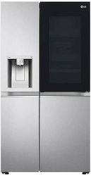 LG GSXV91BSAE Ψυγείο Ντουλάπα 635lt NoFrost Υ179xΠ91.3xΒ73.5εκ. Inox