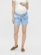 Maternity Bermuda Shorts Light Blue